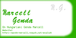 marcell genda business card